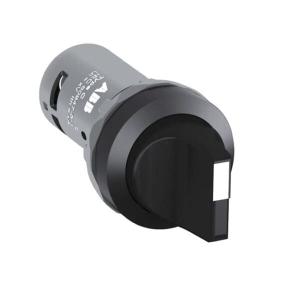 1SFA619201R1076, C2SS2-10B-11 – SELECTOR COMPACTO 0-1 DE MANETA CORTA NEGRO DIAM. 22MM 1NA+1NC