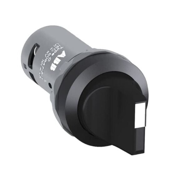1SFA619210R1076, C3SS1-10B-11 – SELECTOR COMPACTO 1-0-2 DE MANETA CORTA NEGRO DIAM. 22MM 1NA+1NC