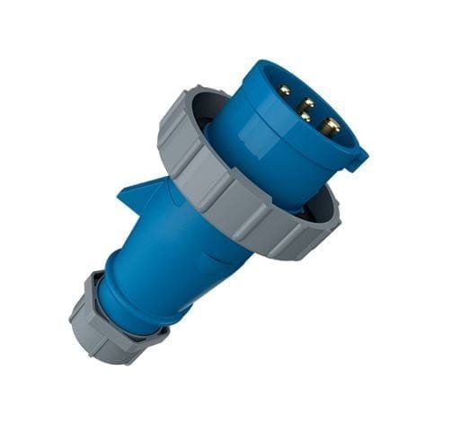 293, ENCHUFE INDUSTRIAL 32A 3P+T 250V, COLOR AZUL 9H, IP67