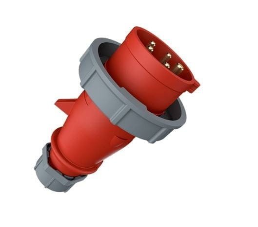 300, ENCHUFE INDUSTRIAL 32A 3P+N+T 415V, COLOR ROJO 6H, IP67