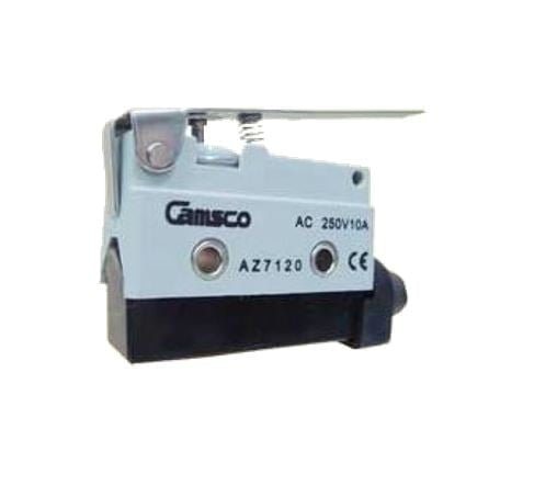 AZ7120, MICRO SWITCH PALANCA LARGA ACERO 10A 250V, GRIS