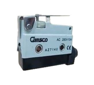 AZ7140, MICRO SWITCH PALANCA CORTA ACERO 10A 250V, GRIS