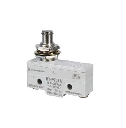 HY-P701A, MICROSWITCH PIVOTE GRANDE 1NA/NC 10A 250V, MARFIL
