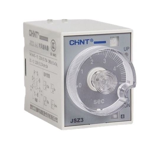 JSZ3 A-A 220VAC, TEMPORIZADOR ANALOGICO, ON DELAY, MULTI-RANGO (0.05-0.5)S/5S/30S/3MIN, 220VAC
